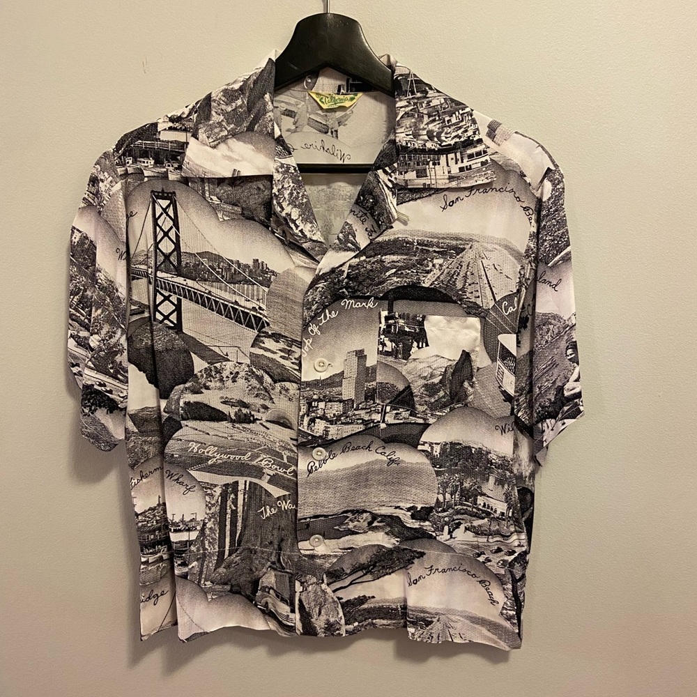 Vintage 1950s Hawaiin Shirt - California - Made in USA